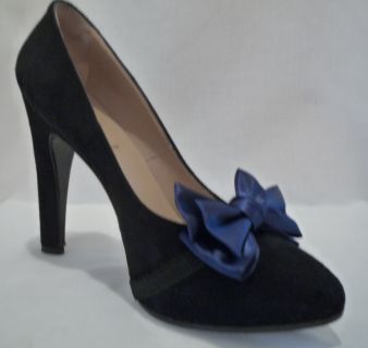 Satinschleife 'Navy blue'