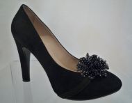 
	Stoffblume 'Black & White'...